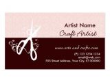 Craft Business Card Template Classic Artist Arts and Crafts Zazzle
