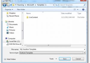 Create A Email Template In Outlook 2010 How to Create and Use Templates In Outlook 2010