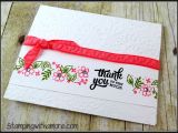 Create A Thank You Card A Special Thank You Card Using Stampin Up Mixed Borders