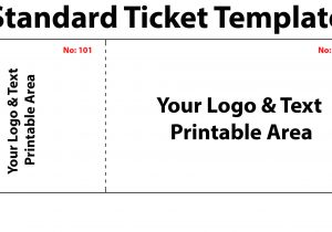 Create A Ticket Template Free Free Editable Standard Ticket Template Example for Concert