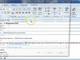 Create An Email form Template In Outlook 2010 Creating An E Mail Message Template In Outlook Youtube
