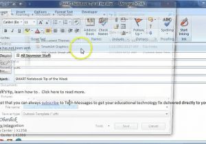 Create An Email form Template In Outlook 2010 Creating An E Mail Message Template In Outlook Youtube