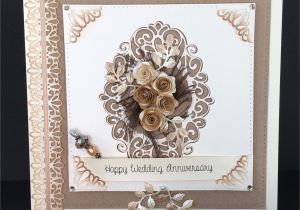 Create Anniversary Card with Photo 8×8 Wedding Anniversary Card Using Noble Collection Double