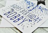 Create Birthday Card with Name Personalised Birthday Card Personalised Happy Birthday Card