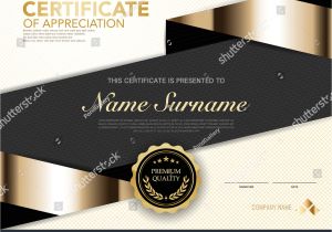 Create Eid Card with Your Name Diploma Certificate Template Black Gold Color Stock