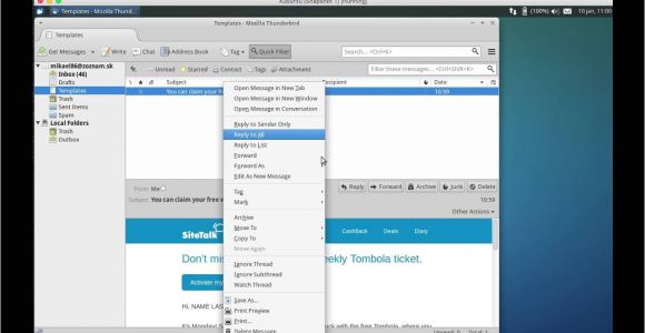 Create Email Template Thunderbird Creating An Email Template In Thunderbird without