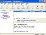 Create Email Template Thunderbird Out Of Office Reply with Thunderbird