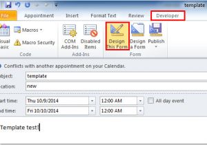 Create HTML Email Template Outlook 2013 How to Create Appointment or Meeting Template In Outlook