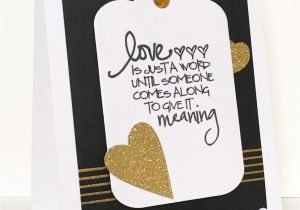Create Love Card with Photo Handmade Card by Sandie Munroe Using the Stronger Love Stamp