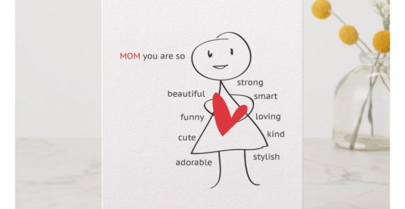Create Love Card with Photo Mother S Day Love Card Zazzle Com with Images Mothers