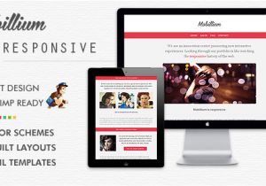 Create Responsive Email Template Online Mobillium Responsive Email Newsletter by Bedros