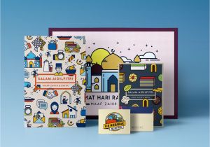Create Your Own Eid Card Hari Raya Aidilfitri Print Merchandise Set On Behance