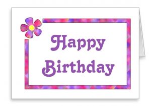 Create Your Own Happy Birthday Card Custom 60s Flower Birthday Card Zazzle Com Flower