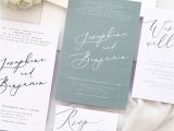 Create Your Own Marriage Card Jennifer Sage Wedding Invitation Sets Modern and Elegant