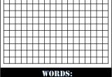 Create Your Own Word Search Template Create Your Own Wordsearch