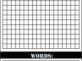 Create Your Own Word Search Template Create Your Own Wordsearch
