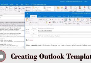 Creating An Email Template In Outlook Create Email Template In Outlook Youtube