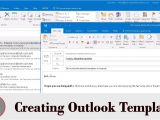 Creating An Outlook Email Template Create Email Template In Outlook Youtube