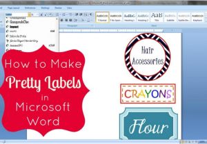 Creating Label Templates In Word How to Make Pretty Labels In Microsoft Word