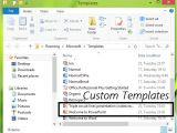 Creating Word Templates 2013 Create Custom Templates Installation Location for Office 2013