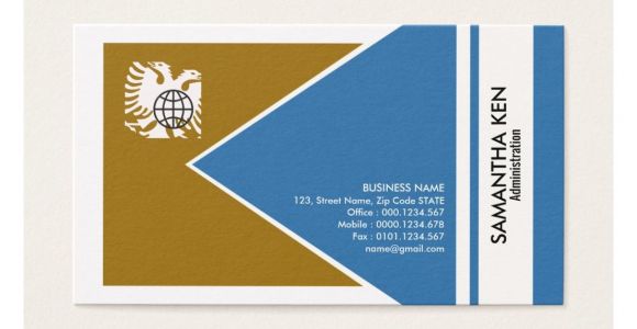 Creative Business Card Job Titles Cool Electric Blue Polygon Admin Business Card Zazzle Com