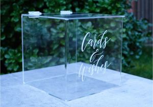 Creative Card Box Ideas Weddings Wishing Well Box Acrylic Wedding Card Box Wedding Card