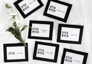 Creative Card Ideas for Boyfriend Free Printable Open when Envelope Labels with Images
