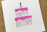 Creative Card Ideas for Friends Handlettering Birthday Card Handlettering Birthday Card