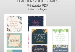 Creative Card Ideas for Teachers Teacher Appreciation Quote Tag Set Appreciation Printable