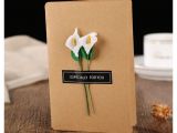 Creative Card Messages when Sending Flowers Dried Flower Invitation Card Creative Handmade Diy Mother S