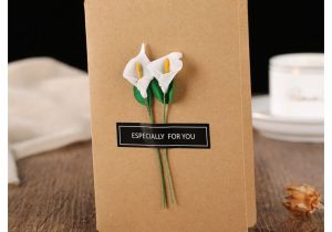 Creative Card Messages when Sending Flowers Dried Flower Invitation Card Creative Handmade Diy Mother S