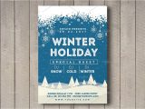 Creative Corporate Holiday Card Ideas Winter Holiday Flyer Advertising Purposes Concert event