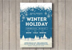 Creative Corporate Holiday Card Ideas Winter Holiday Flyer Advertising Purposes Concert event