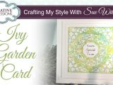 Creative Expressions Coconut White Card Particraft Participate In Craft Ivy Garden Card