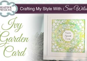 Creative Expressions Coconut White Card Particraft Participate In Craft Ivy Garden Card