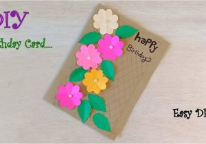Creative Handmade Birthday Card Ideas Easy Birthday Card Idea How to Make Quick Birthday Card