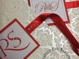 Creative Handmade Wedding Card Ideas Beautiful Red Indian Wedding Invitation with Flock Card and