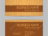 Creative Job Title for Business Card Business Card Wooden Design Front and Back Set Iv Stock