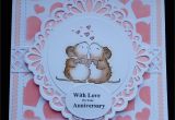 Creative Love Card for Her S179 Hand Made Anniversary Card Using Sue Wilson ornate Oval