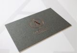 Creative Name Card Design Malaysia Rose Gold Foil Deboss Business Card Onto Colourplan with