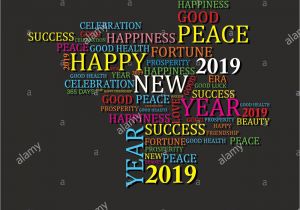 Creative New Year Card Design 2019 Happy New Year with Creative Design for Your Greetings