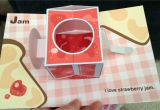 Creative Pop Up Card Ideas J is for Jam Pop Up Card Template From Canon Creative Park