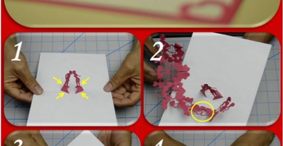Creative Pop Up Card Ideas Valentine S Day Pop Up Card Kissing Couple Tutorial