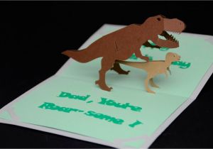 Creative Pop Up Cards Templates Free Dinosaur Pop Up Card Template
