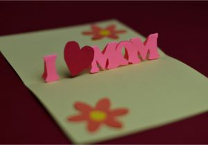 Creative Pop Up Cards Templates Free Simple Mother S Day Pop Up Card Template