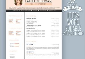 Creative Professional Resume Templates Creative Resume Template Word Modern and Professional Cv