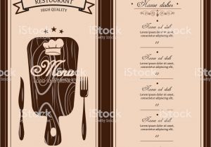 Creative Restaurant Menu Card Designs Restaurant Menu Template Vector Menu Brochure for Cafe