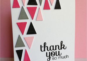 Creative Thank You Card Ideas for Teachers Triangle Filled Thanks Tarjetas De Cumpleaa Os Hechas A