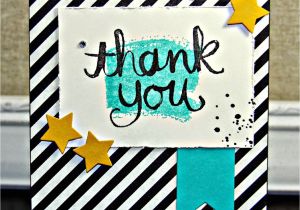 Creative Thank You Card Ideas Stampin Up Handmade Thank You Card From Get Crafty