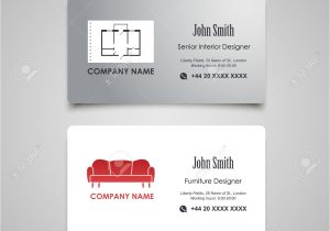 Creative Visiting Card Designs Of Interior Designer Interior and Furniture Designer Vector Business Card Template